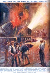 El nacimiento del gigante de la industria moderna, ilustración de 